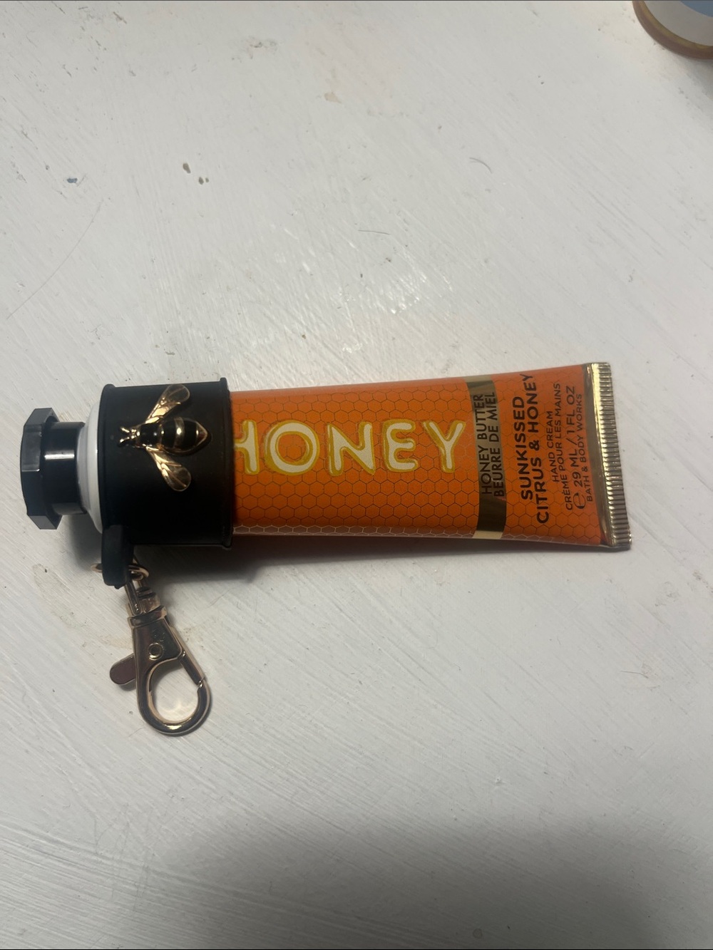 Rare find—Honey Scented Hand Cream Tube with Gold Bee Accent